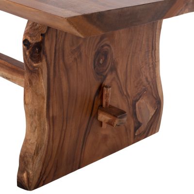 ТРАПЕЗНА МАСА ULYSES HM9758 СУАР МАСИВ В ЕСТЕСТВЕН ЦВЯТ 250x90x78Hcm.