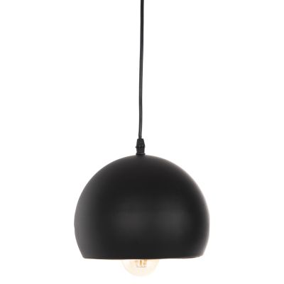 CEILING PENDANT LUMINAIRE HM4154 BLACK ALUMINUM SPHERICAL CAP Φ20x113Hcm.