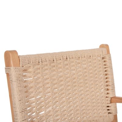 ARMCHAIR HM9331.01 IGNACIO INDOORS RUBBERWOOD ROPE SEAT 61x56x83Η