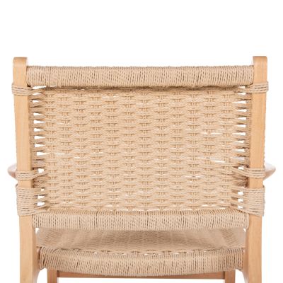 ARMCHAIR HM9331.01 IGNACIO INDOORS RUBBERWOOD ROPE SEAT 61x56x83Η