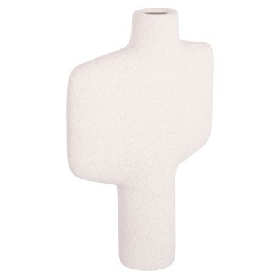 CERAMIC TABLE DECOR SERIES ARKEN HM4622.01 OFF WHITE WITH CRYSTALLISATION 22.5x7.5x34Hcm.