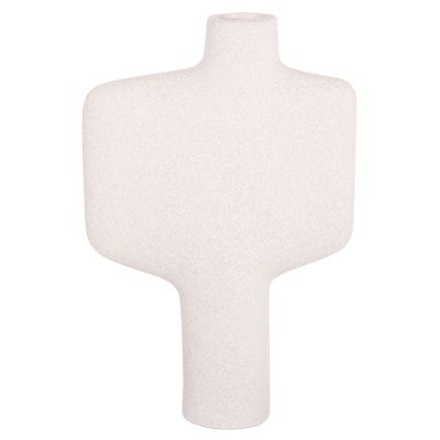 CERAMIC TABLE DECOR SERIES ARKEN HM4622.01 OFF WHITE WITH CRYSTALLISATION 22.5x7.5x34Hcm.