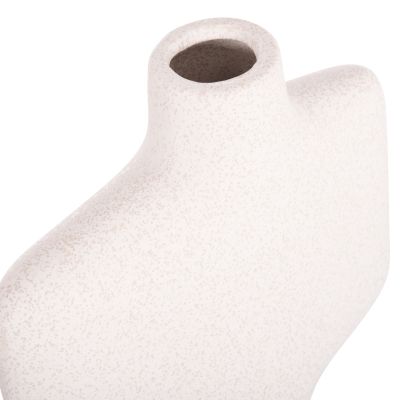 CERAMIC TABLE DECOR SERIES ARKEN HM4622.01 OFF WHITE WITH CRYSTALLISATION 22.5x7.5x34Hcm.
