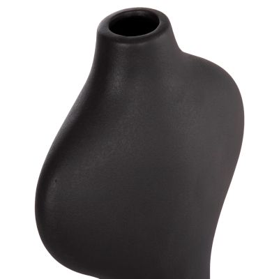 CERAMIC TABLE DECOR SERIES ARKEN HM4621.02 MATTE BLACK 18x8x32Hcm.