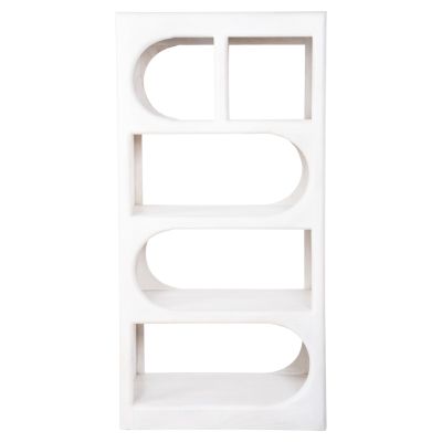 TALLBOY HANDYR HM9706 МАНГОВО ДЪРВО МАСИВ В БЯЛ ЦВЯТ 60x35x120Hcm.