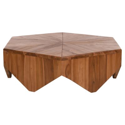 ХОЛНА МАСА HEXAGON HM9790 ТИКОВО ДЪРВО НАТУРАЛНО 114x99x34Hcm.