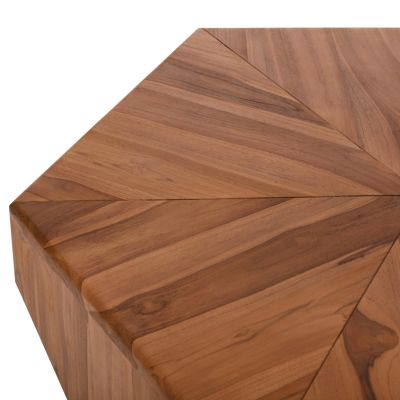 ХОЛНА МАСА HEXAGON HM9790 ТИКОВО ДЪРВО НАТУРАЛНО 114x99x34Hcm.