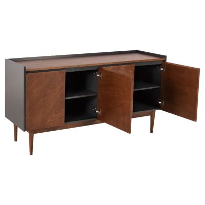 БЮФЕТ BEEN HM9740 MDF В ОРЕХ И ТЪМНО СИВ ФУРНИР 170x43x83Hcm.