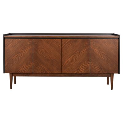 БЮФЕТ BEEN HM9740 MDF В ОРЕХ И ТЪМНО СИВ ФУРНИР 170x43x83Hcm.