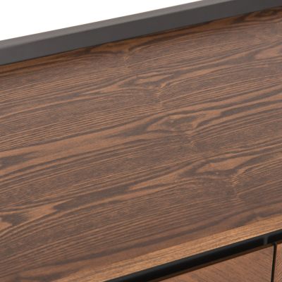 БЮФЕТ BEEN HM9740 MDF В ОРЕХ И ТЪМНО СИВ ФУРНИР 170x43x83Hcm.