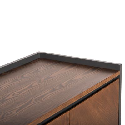 БЮФЕТ BEEN HM9740 MDF В ОРЕХ И ТЪМНО СИВ ФУРНИР 170x43x83Hcm.