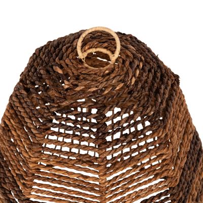 CEILING PENDANT LAMP HM7859 DRIED BANANA TREE FIBERS IN BROWN COLOR Φ61x61-156Hcm.