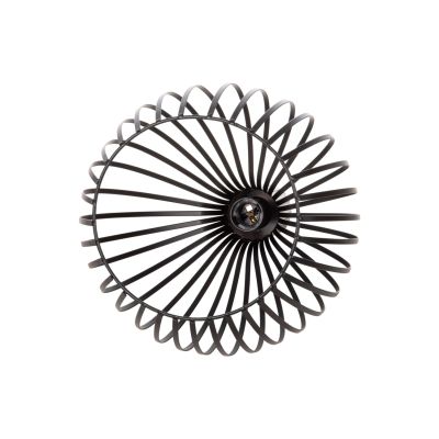 CEILING PENDANT LAMP HM4164 BLACK METAL CAP Φ28x138Hcm.