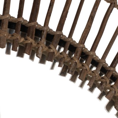 MIRROR ROUND WITH COCONUT STICKS FRAME IN NATURAL COLOR 120x4x120Hcm.HM7732