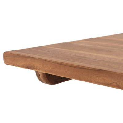 DINING TABLE GUIN HM9463.01 TEAK WOOD CARVED LEGS 200x100x78Hcm.