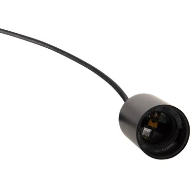 CEILING PENDANT 4-LIGHT HM4099 BLACK METAL GEOMETRICAL SHAPES 70x38x106H cm.