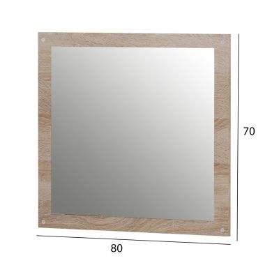 СТЕННО ОГЛЕДАЛО HM4360 МЕЛАМИН В СОНАМА 80x70x1.8(дълб.)см.