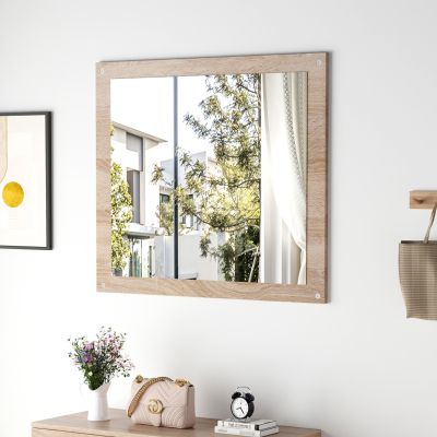 СТЕННО ОГЛЕДАЛО HM4360 МЕЛАМИН В СОНАМА 80x70x1.8(дълб.)см.