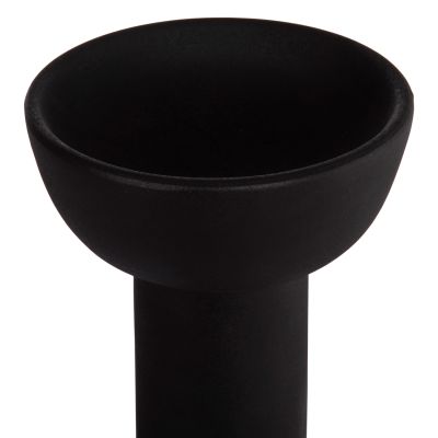 CERAMIC TABLE DECOR ELENDIL HM4602.02 MATTE BLACK Φ23x32H cm.