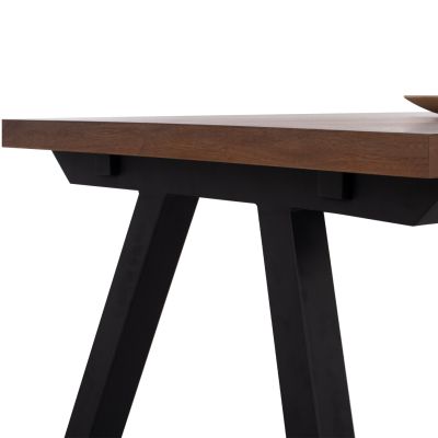DINING TABLE ARTI HM9305.02 MDF TOP WALNUT VENEER METAL LEGS 180X90X75H