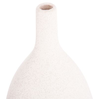 CERAMIC TABLE DECOR GALAD HM4633.01 OFF WHITE WITH CRYSTALLISATION Φ18x49Hcm.