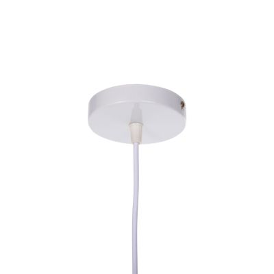 CEILING PENDANT LAMP HM4150 GREY METAL CAP Φ21,5x115Hcm.