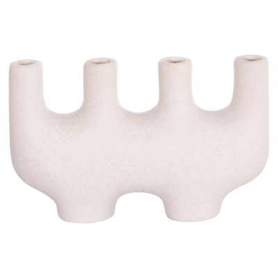 CERAMIC TABLE DECOR MANI HM4641.01 OFF WHITE WITH CRYSTALLISATION 21x6x13Hcm.