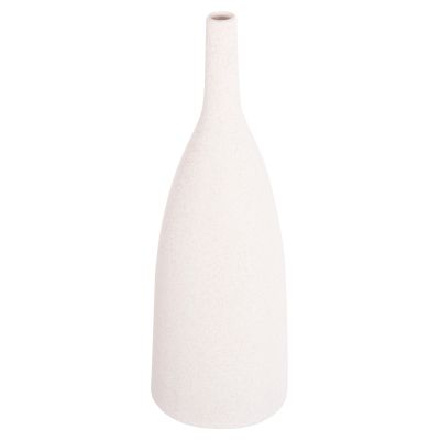 CERAMIC TABLE DECOR GALAD HM4634.01 OFF WHITE WITH CRYSTALLISATION Φ14x39H cm.