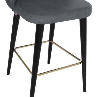 БАР СТОЛ MARCELLO PROFESSIONAL HM9280.20 ТИП НАБУК СИВО ДЪРВО 50x58x100Hсм.