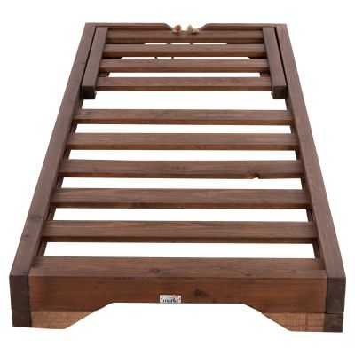 ПЛАЖЕН ШЕЗЛОНГ С КЪСИ КРАКА IKARIA HM6107.01 БОРОВО ДЪРВО В ЦВЯТ ОРЕХ-САМО РАМКА 80x208x100Hcm.