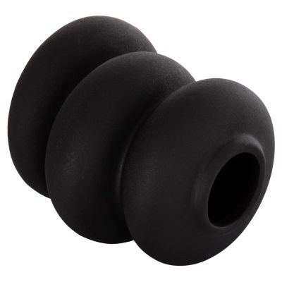 CERAMIC TABLE DECOR ROOK HM4628.02 MATTE BLACK Φ14x19Hcm.