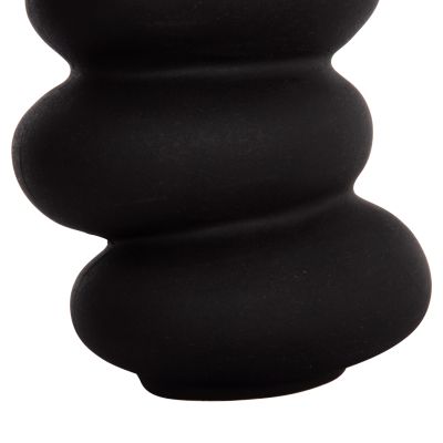 CERAMIC TABLE DECOR ROOK HM4628.02 MATTE BLACK Φ14x19Hcm.