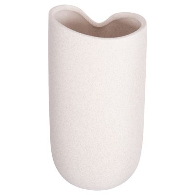 CERAMIC TABLE DECOR GLAZE HM4607.01 OFF WHITE WITH CRYSTALLISATION 15,2x15x30Hcm