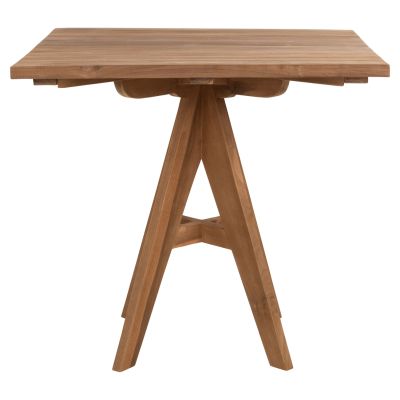 OUTDOOR DINING TABLE LEO HM9622 SQUARE TEAK WOOD 80x80x75Hcm.