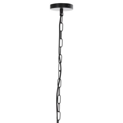 CEILING PENDANT LAMP HM4074 BLACK METAL CAP Φ33x141Hcm.