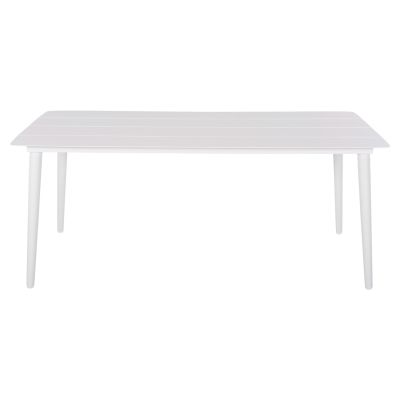 ALUMINUM RECTANGULAR TABLE JEROM HM6058.01 WHITE 180X90X74Hcm.