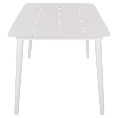 ALUMINUM RECTANGULAR TABLE JEROM HM6058.01 WHITE 180X90X74Hcm.