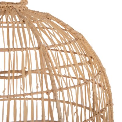 CEILING PENDANT LAMP ΗΜ7889 PALM LEAF FIBERS IN NATURAL COLOR Φ40x55Hcm.