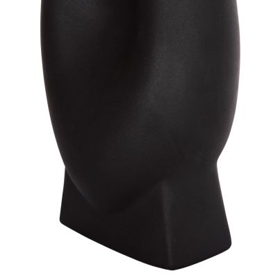 CERAMIC TABLE DECOR SERIES GLAZE HM4609.02 MATTE BLACK 16.5x11x38Hcm.