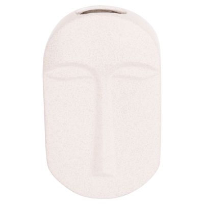 CERAMIC TABLE DECOR HUMANS FB94586 OFF WHITE WITH CRYSTALLISATION 17x5.5x28Hcm.