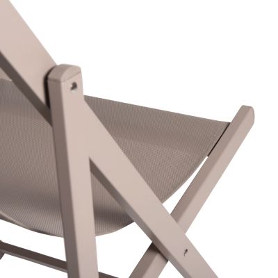 LOUNGE CHAIR PROFESSIONAL KEA HM5076.03 ALUMINUM & TEXTILENE IN CHAMPAGNE COLOR 59,5x102,5x94Hcm.