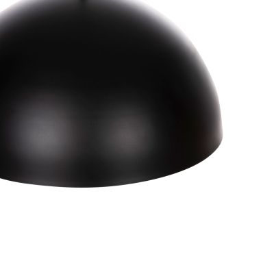 CEILING PENDANT LAMP HM4078 BLACK METAL ROUND CAP Φ40x125Hcm.