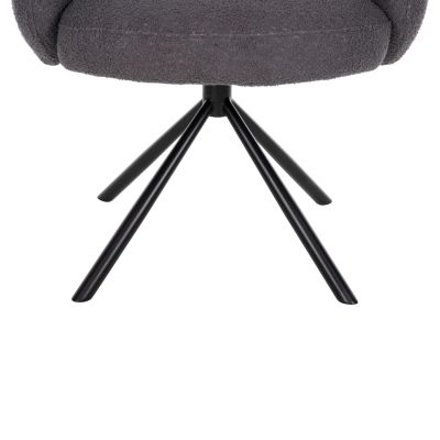 ТРАПЕЗЕН КОМПЛЕКТ 7БР. HM11975 МАСА ИЗГЪНАТА И 6 КРЕСЛА WINON(СИВО)