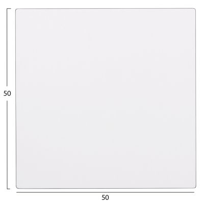SQUARE HPL TABLETOP HM6362.02 COMPACT WHITE 50Χ50Χ1.5cm.