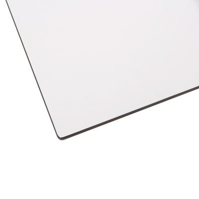 SQUARE HPL TABLETOP HM6362.02 COMPACT WHITE 50Χ50Χ1.5cm.