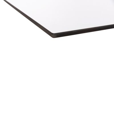 SQUARE HPL TABLETOP HM6362.02 COMPACT WHITE 50Χ50Χ1.5cm.