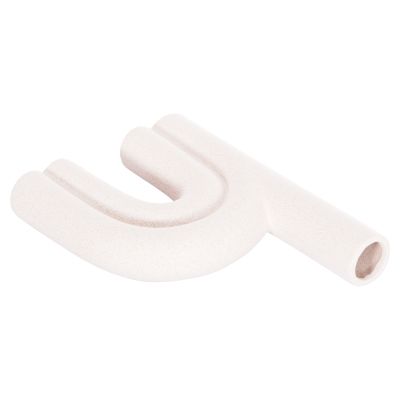 CERAMIC TABLE DECOR ARCON HM4638.01 OFF WHITE WITH CRYSTALLIZATION 25,5x6x34Hcm.