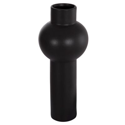 CERAMIC TABLE DECOR SCEPTER HM4604.02 MATTE BLACK Φ17.5x40Hcm.