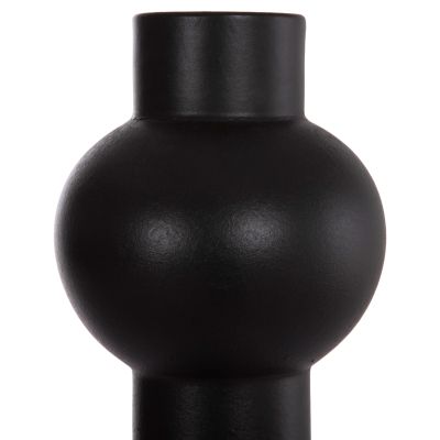 CERAMIC TABLE DECOR SCEPTER HM4604.02 MATTE BLACK Φ17.5x40Hcm.