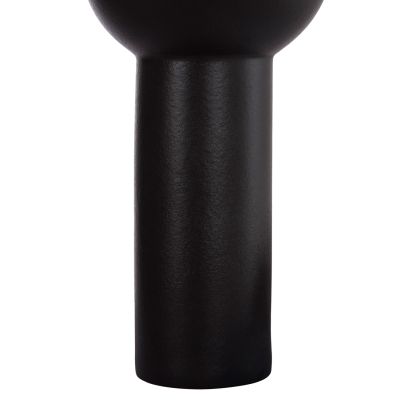CERAMIC TABLE DECOR SCEPTER HM4604.02 MATTE BLACK Φ17.5x40Hcm.